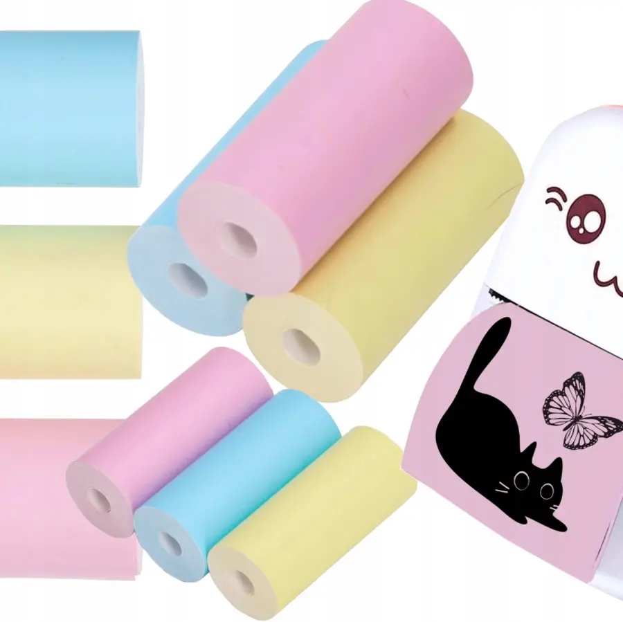 Papier termiczny kolorowy 3 rolki do aparatu Drukuś 2.0
